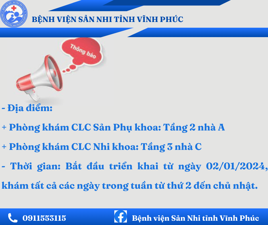 THÔNG BÁO TRIỂN KHAI HOẠT ĐỘNG PHÒNG KHÁM CHẤT LƯỢNG CAO NĂM 2024