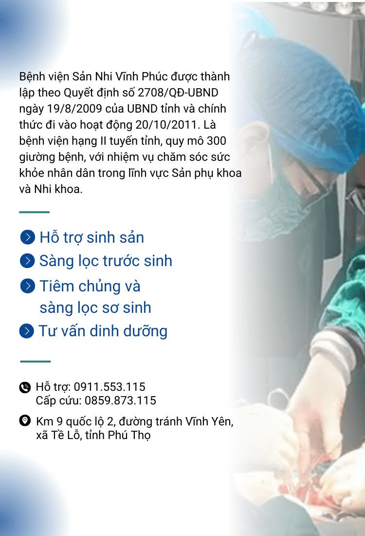 Ảnh banner bệnh viện sản nhi Vĩnh Phúc
