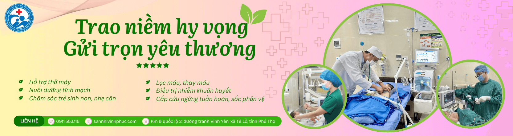 Ảnh banner bệnh viện sản nhi Vĩnh Phúc