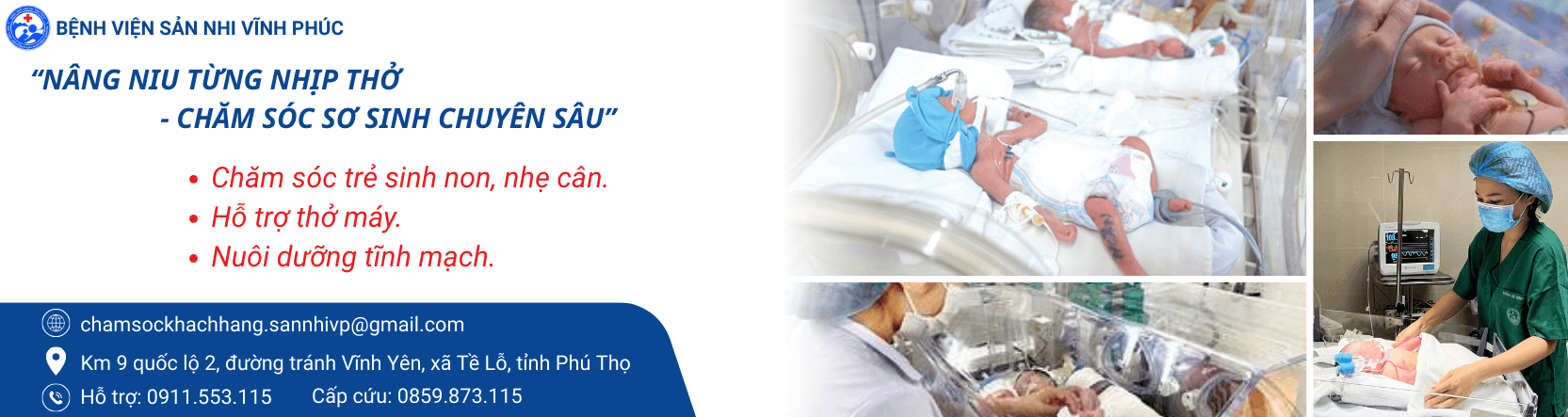 Ảnh banner bệnh viện sản nhi Vĩnh Phúc
