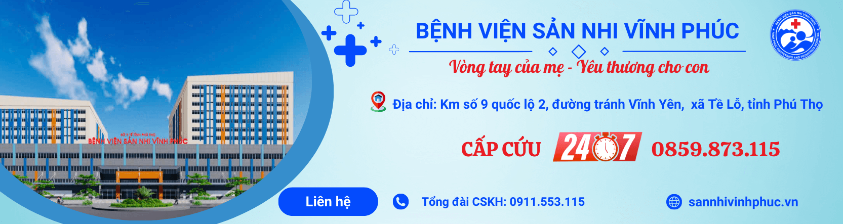 Ảnh banner bệnh viện sản nhi Vĩnh Phúc