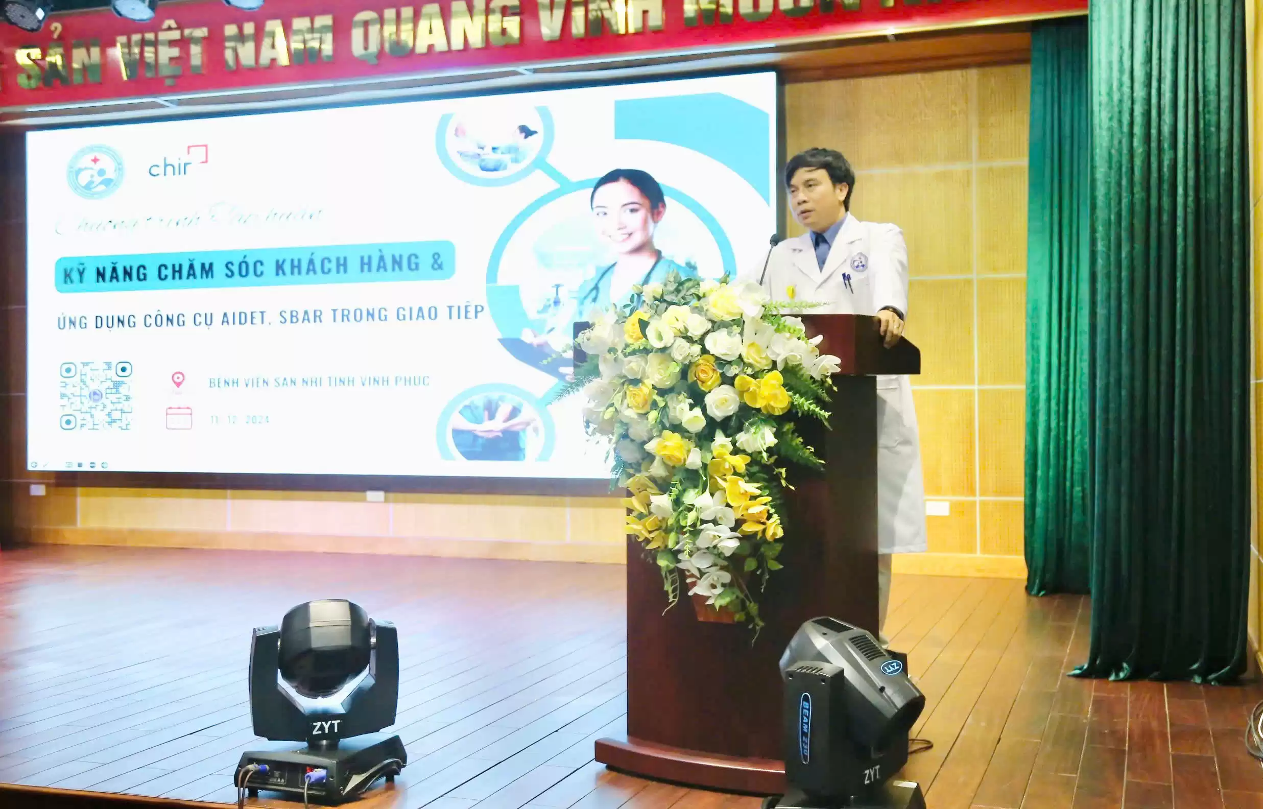 BSCKII. Tô Quang Hưng - Giám đốc Bệnh viện phát biểu khai mạc lớp tập huấn