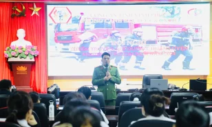 BỆNH VIỆN SẢN NHI TỈNH VĨNH PHÚC TỔ CHỨC TẬP HUẤN NGHIỆP VỤ PHÒNG CHÁY CHỮA CHÁY VÀ CỨU NẠN, CỨU HỘ NĂM 2024