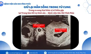 Giữ thai thành công trên một trường hợp hiếm gặp tại trung tâm hỗ trợ sinh sản- Bệnh viện Sản Nhi Vĩnh Phúc