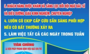 Phòng tiêm chủng bệnh viện sản nhi vĩnh phúc thông báo