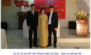 ĐẠI HỘI CHI BỘ KHỐI VĂN PHÒNG BÊNH VIỆN SẢN NHI VĨNH PHÚC NHIỆM KỲ 2020-2023