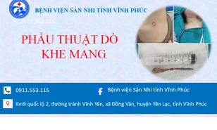 PHẪU THUẬT DÒ KHE MANG