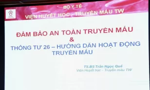 Bệnh viện sản nhi tỉnh vĩnh phúc tổ chức lớp tập huấn đảm bảo an toàn truyền máu và sử dụng máu trong lâm sàng năm 2023