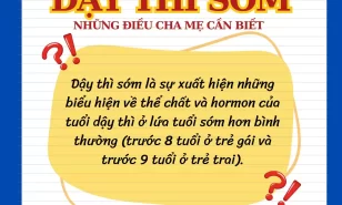 Tìm hiểu về dậy thì sớm ở trẻ.