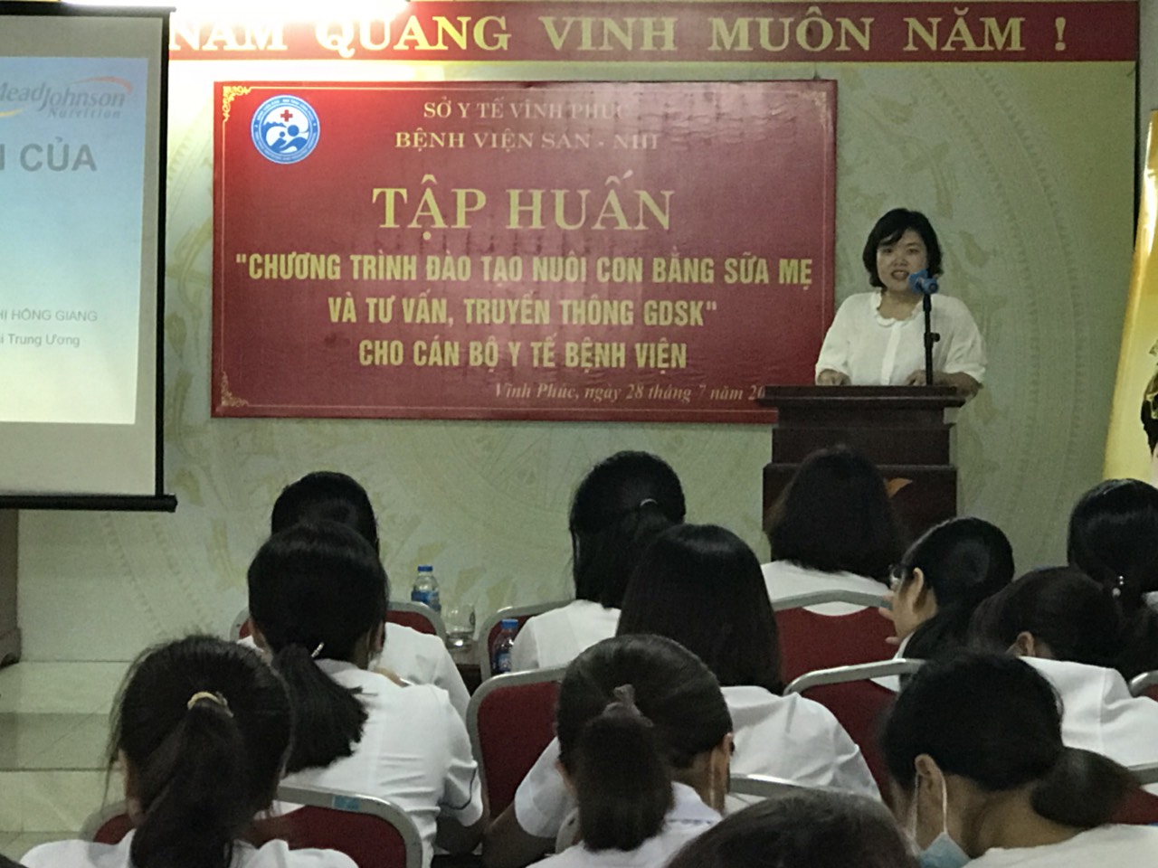TẬP HUẤN “Chương trình đào tạo Nuôi con bằng sữa mẹ và tư vấn, truyền thông GDSK” cho cán bộ y tế bệnh viện Sản Nhi Vĩnh Phúc