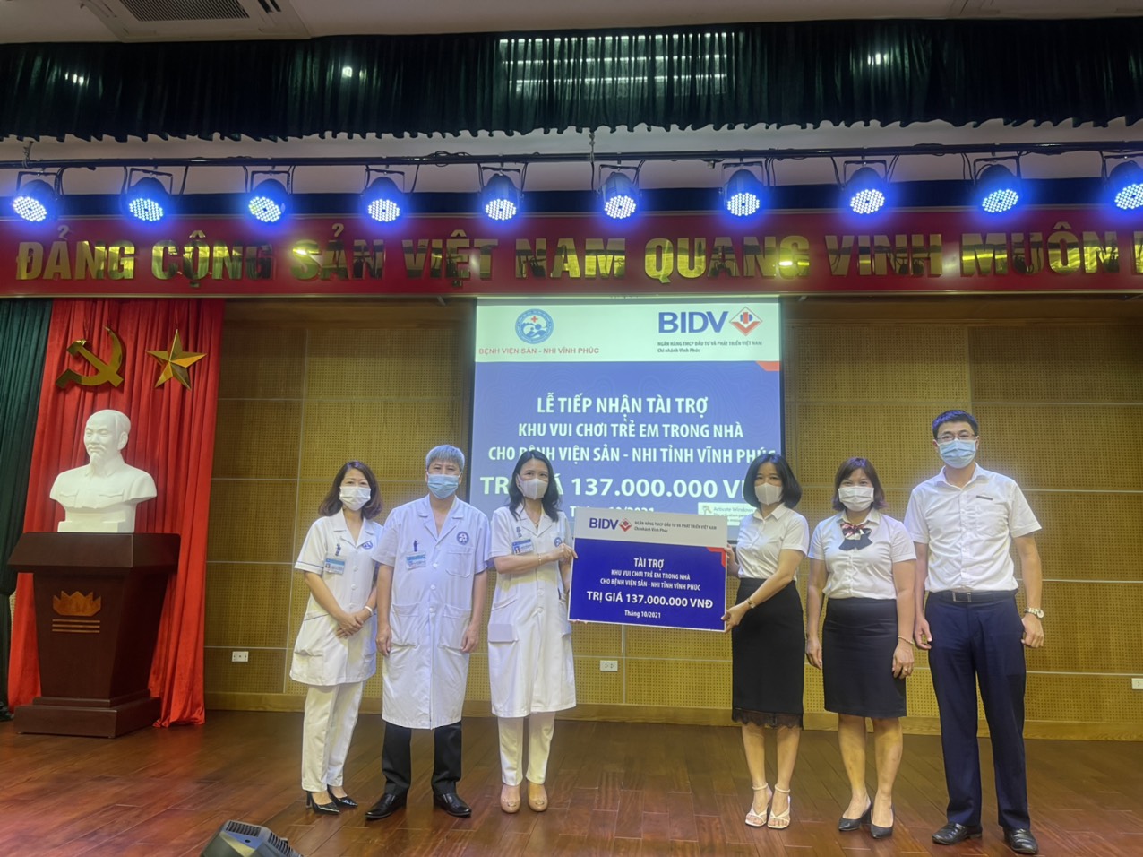 BIDV TRAO TẶNG KHU VUI CHƠI TRONG NHÀ – BỆNH VIỆN SẢN NHI VĨNH PHÚC