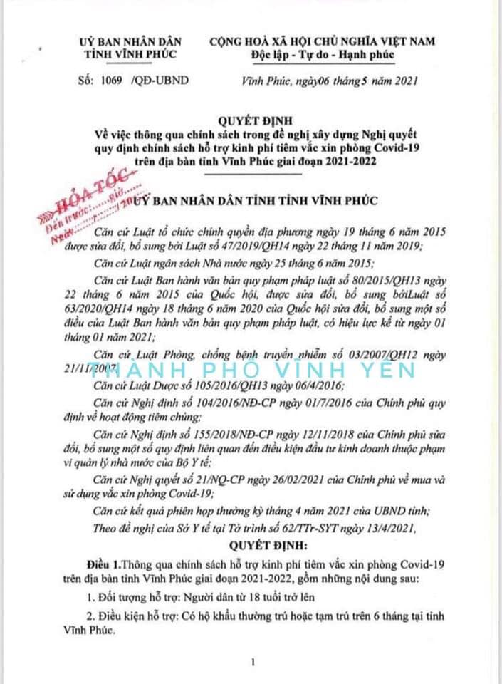 PHAO CỨU SINH CHO NGƯỜI DÂN TỈNH VĨNH PHÚC LÚC NÀY