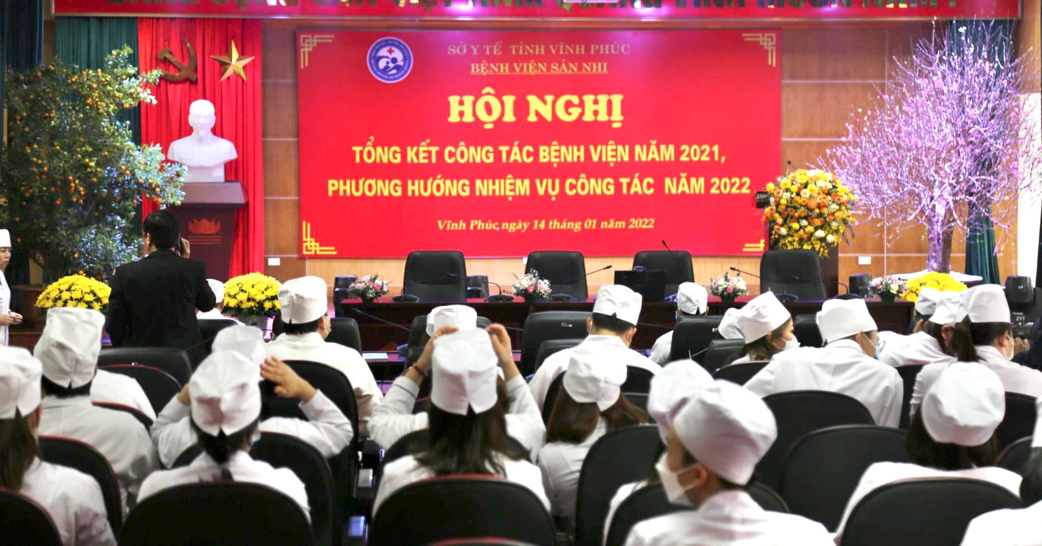Hội nghị Tổng kết công tác bệnh viện năm 2021, phương hướng nhiệm vụ công tác 2022.