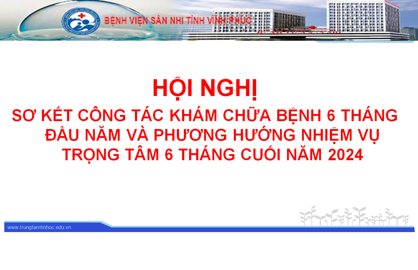 TỔ CHỨC HỘI NGHỊ SƠ KẾT CÔNG TÁC 6 THÁNG ĐẦU NĂM VÀ PHƯƠNG HƯỚNG, NHIỆM VỤ 6 THÁNG CUỐI NĂM 2024