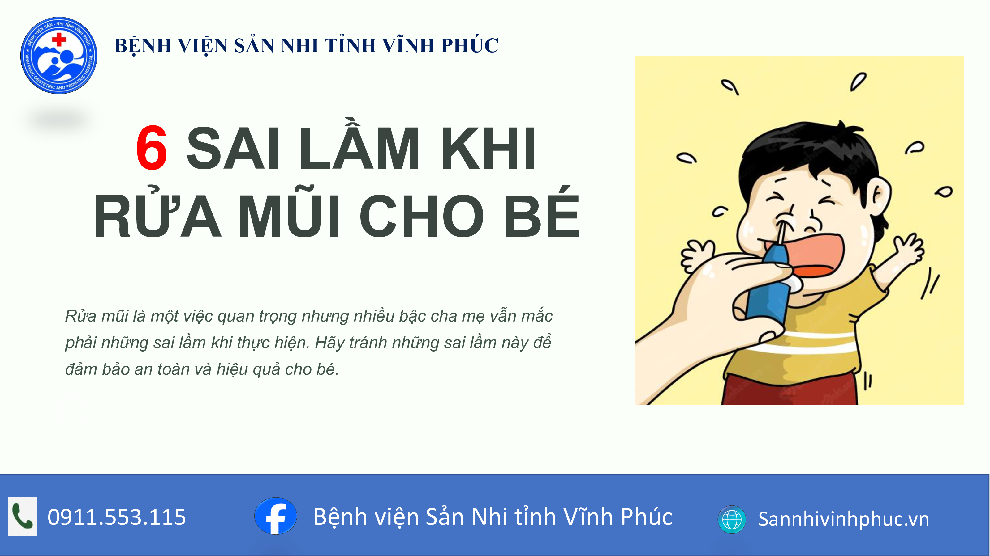 SAI LẦM VỀ RỬA MŨI KHIẾN BỆNH NẶNG THÊM