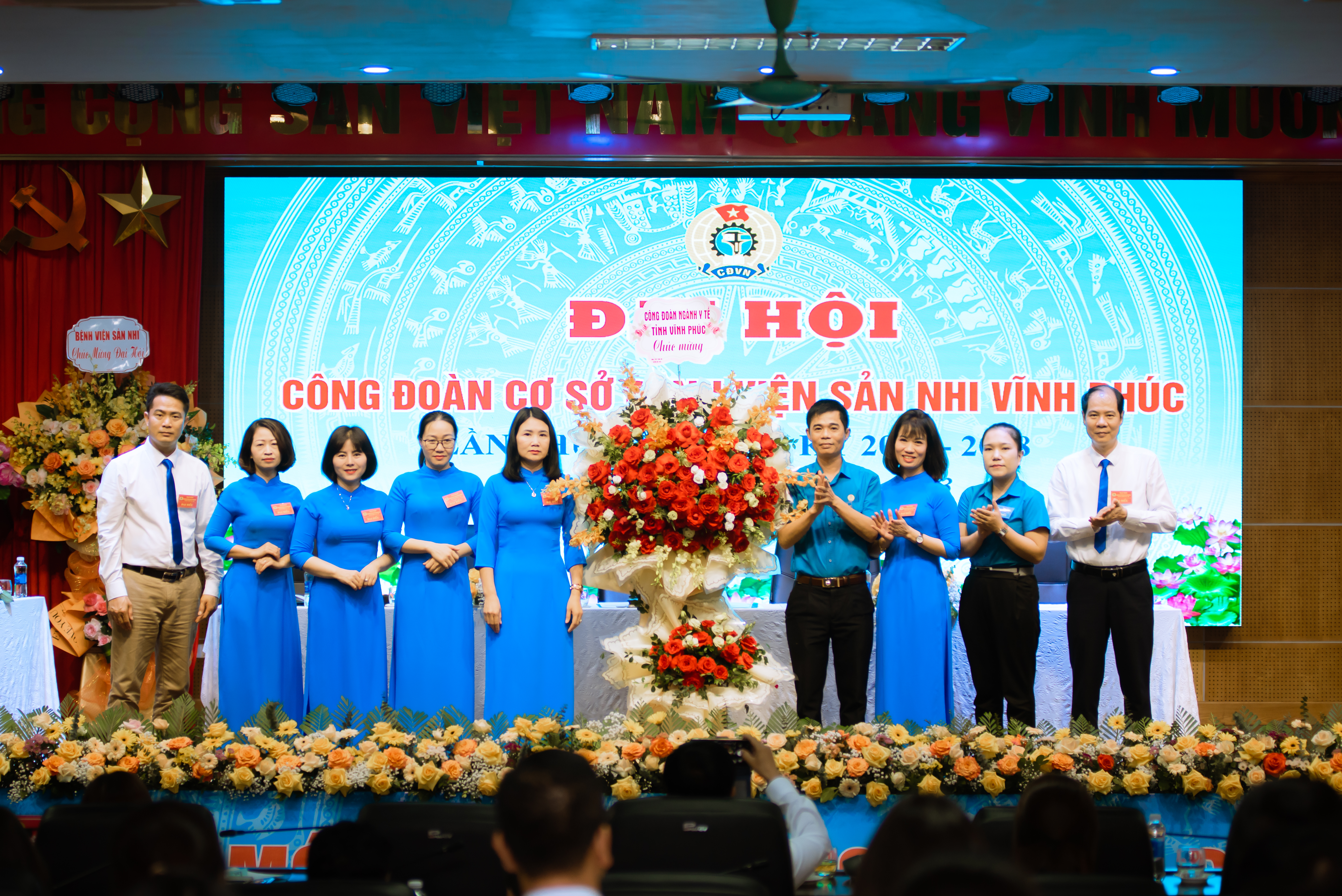 TỔ CHỨC THÀNH CÔNG ĐẠI HỘI CÔNG ĐOÀN CƠ SỞ BỆNH VIỆN SẢN NHI TỈNH VĨNH PHÚC LẦN THỨ III NHIỆM KỲ 2023-2028