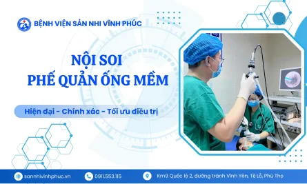 Nội soi Phế quản Ống Mềm – bước tiến đột phá trong chẩn đoán và điều trị bệnh lý hô hấp ở trẻ em tại Bệnh viện Sản Nhi Vĩnh Phúc. 28 Nội soi phế quản ống mềm tại Bệnh viện Sản Nhi Vĩnh Phúc.
