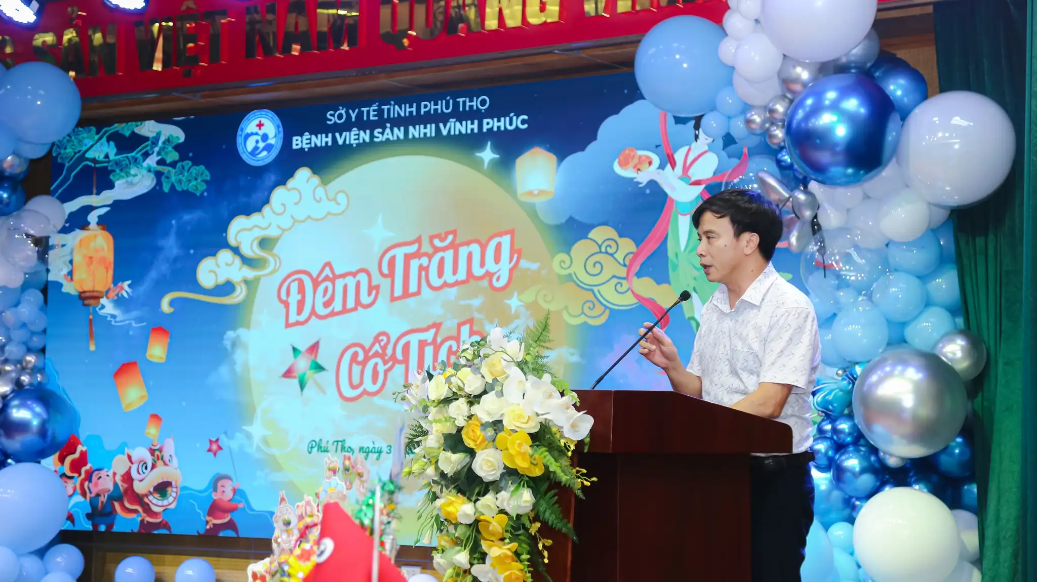 BSCKII. Tô Quang Hưng - Bí thư Đảng ủy, Giám đốc Bệnh viện tham dự và phát biểu tại chương trình.