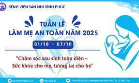 Hưởng ứng tuần lễ làm mẹ an toàn.