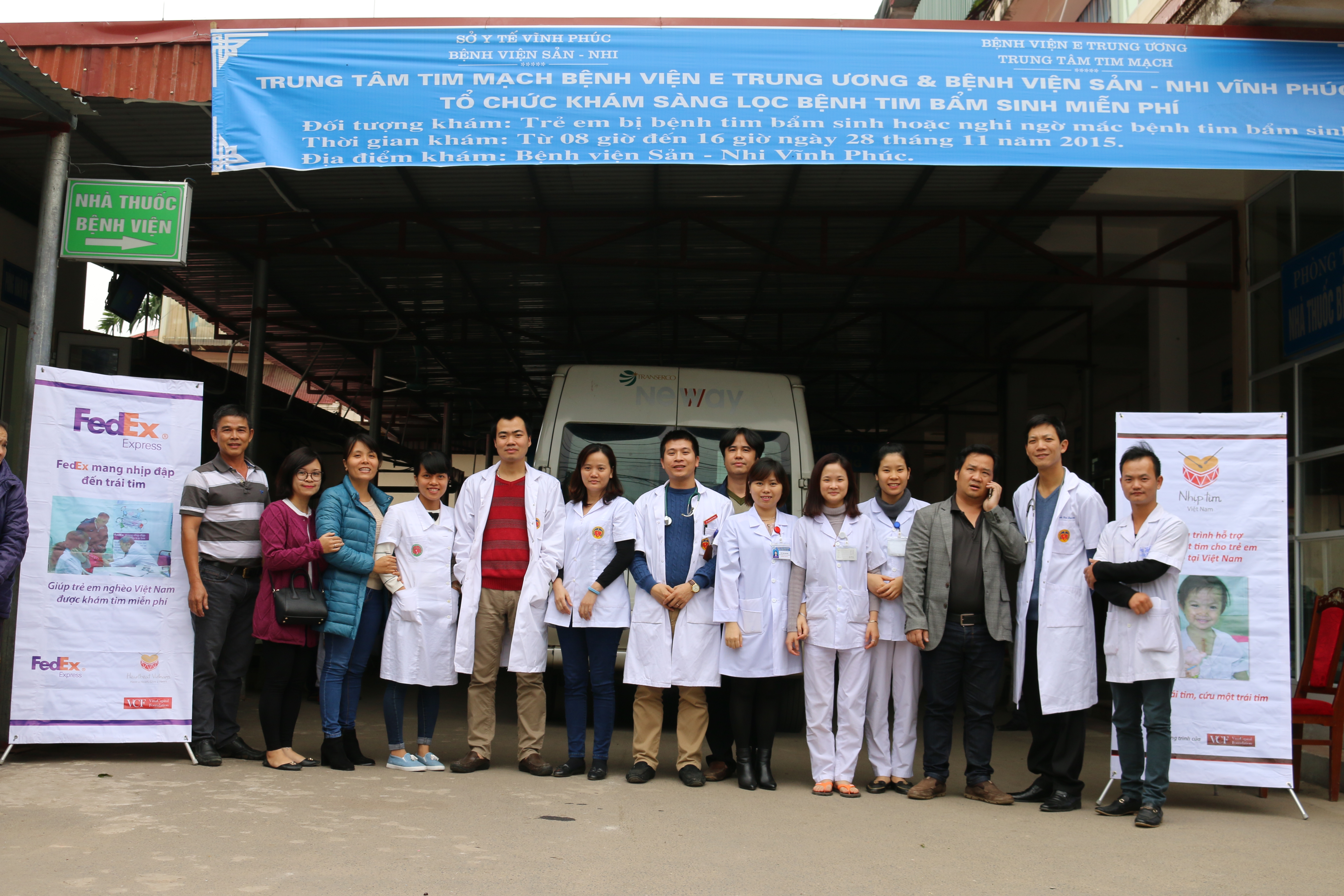 Bệnh viện Sản – Nhi Vĩnh Phúc phối hợp với bệnh viện E Trung ương khám sàng lọc miễn phí bệnh tim bẩm sinh cho trẻ em trên địa bàn tỉnh