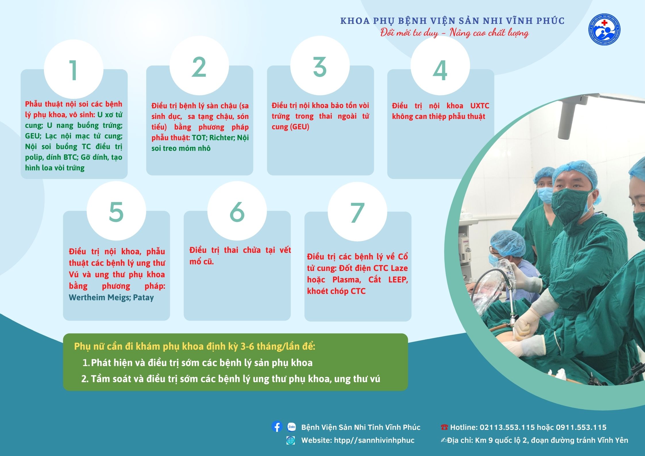 KHOA PHỤ – Bệnh viện Sản Nhi tỉnh Vĩnh Phúc