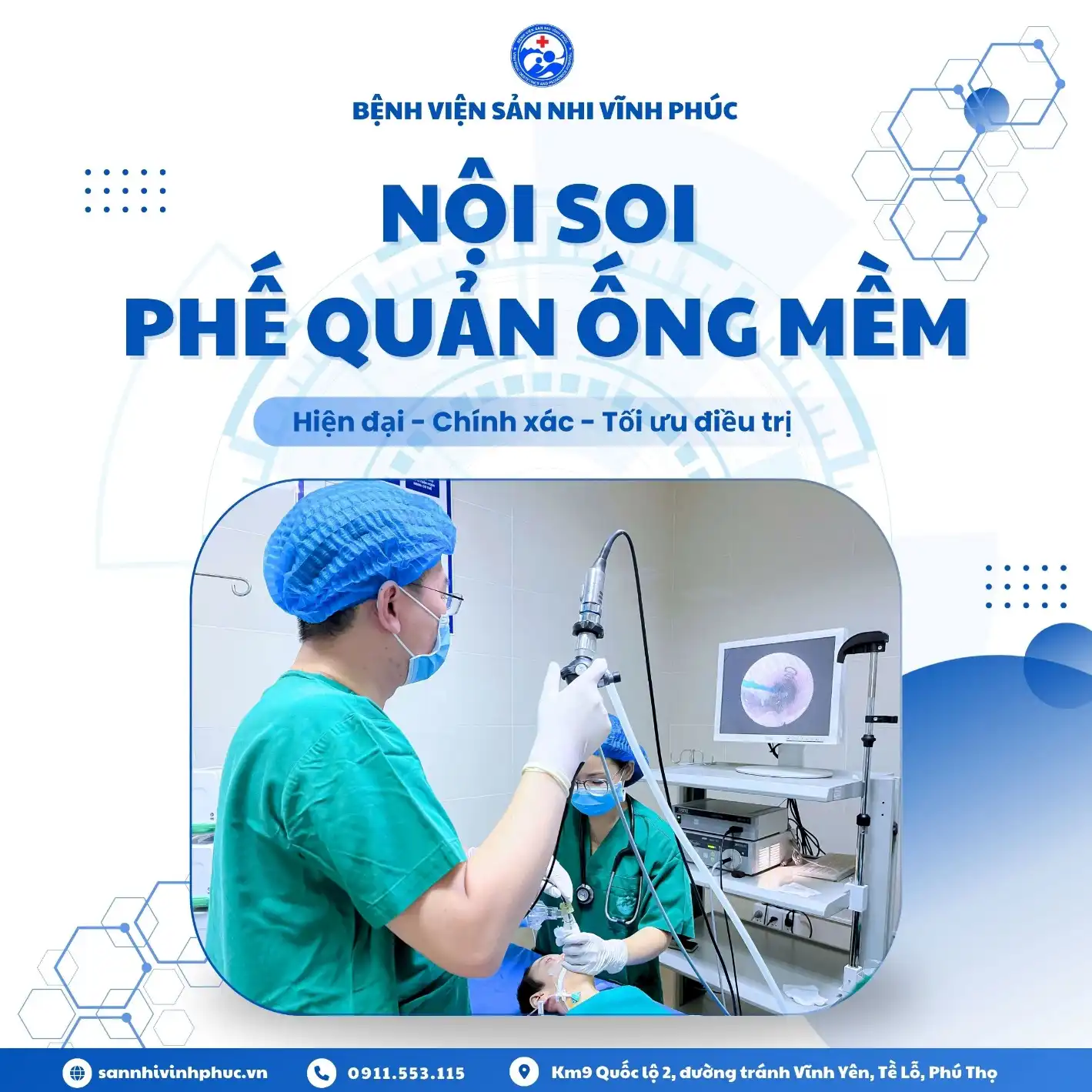 Nội soi Phế quản Ống Mềm – bước tiến đột phá trong chẩn đoán và điều trị bệnh lý hô hấp ở trẻ em tại Bệnh viện Sản Nhi Vĩnh Phúc. 1 Nội soi phế quản ống mềm