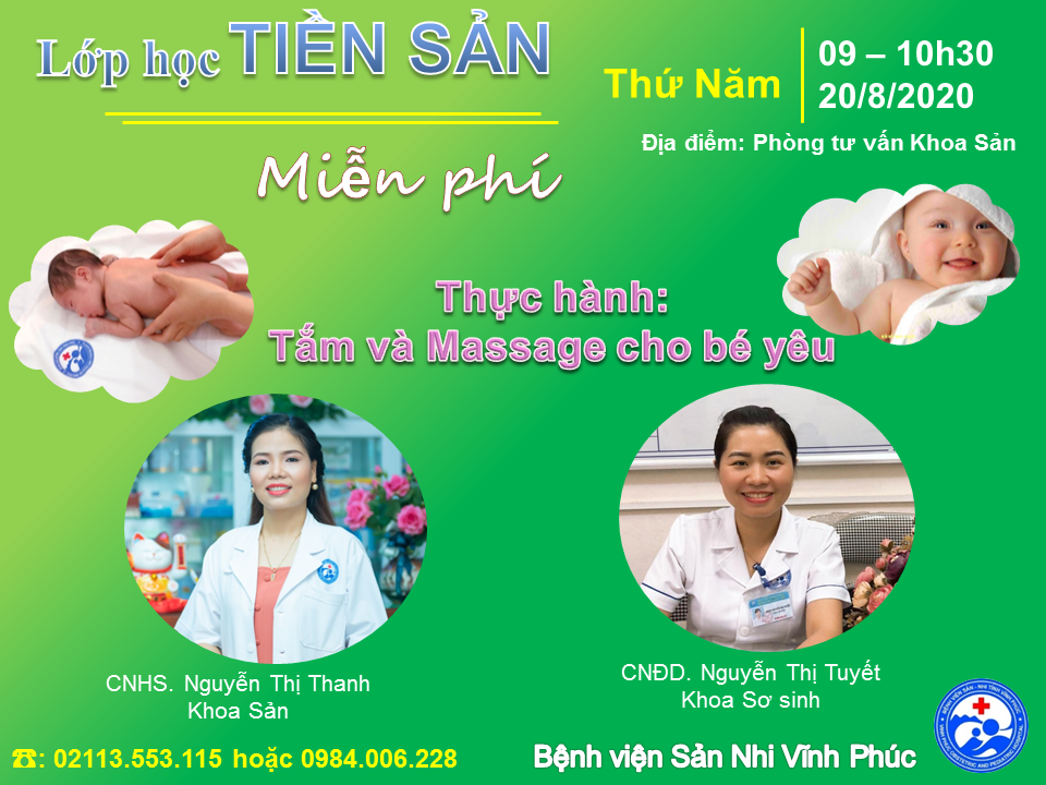 LỚP TIỀN SẢN THÁNG 8/2020