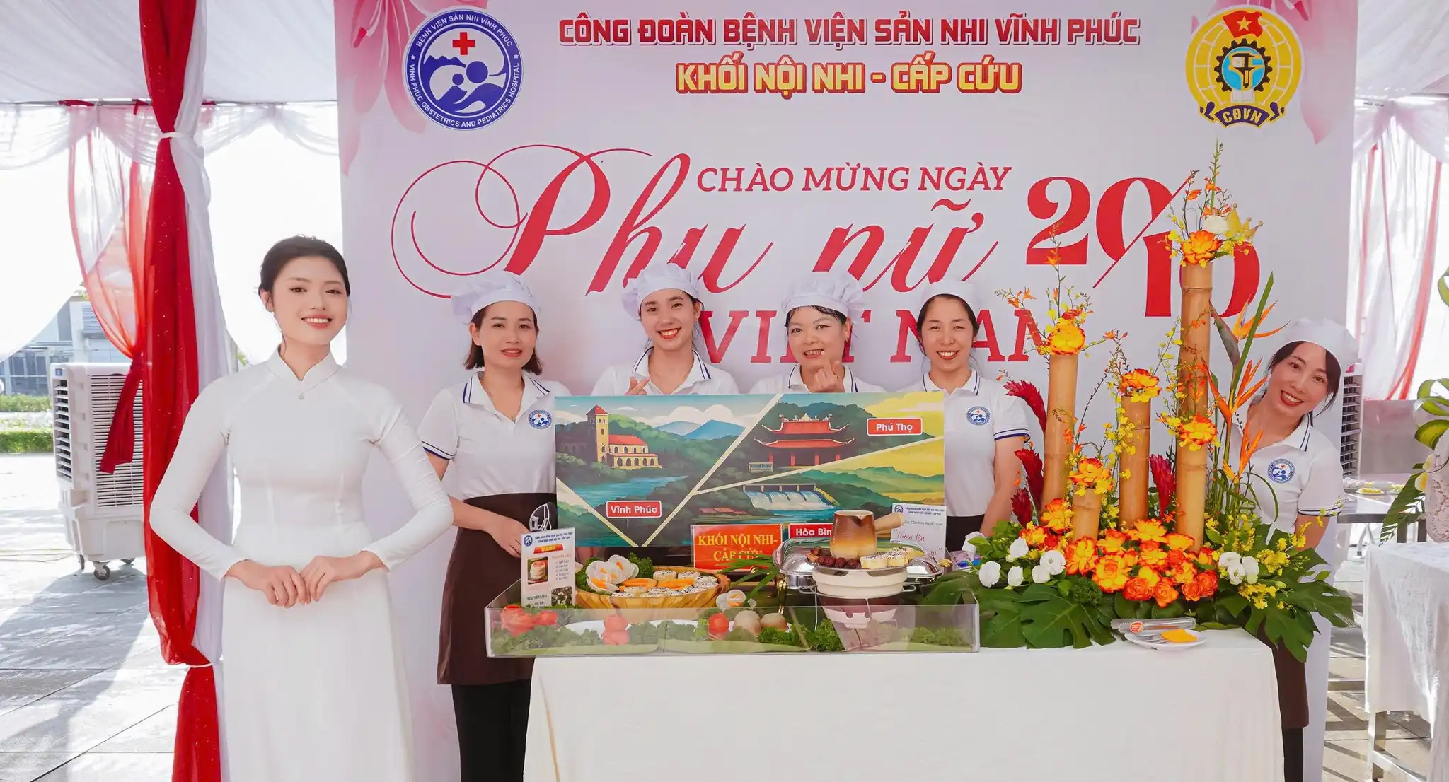 Hội thi 20/10 "Hương sắc và Hương vị yêu thương" Công đoàn Bệnh viện Sản Nhi Vĩnh Phúc 8 Tác phẩm Khối Nội Nhi