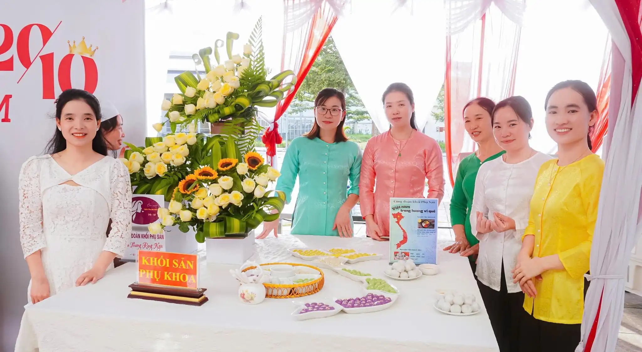 Hội thi 20/10 "Hương sắc và Hương vị yêu thương" Công đoàn Bệnh viện Sản Nhi Vĩnh Phúc 10 Tac pham Khoi San Phu khoa