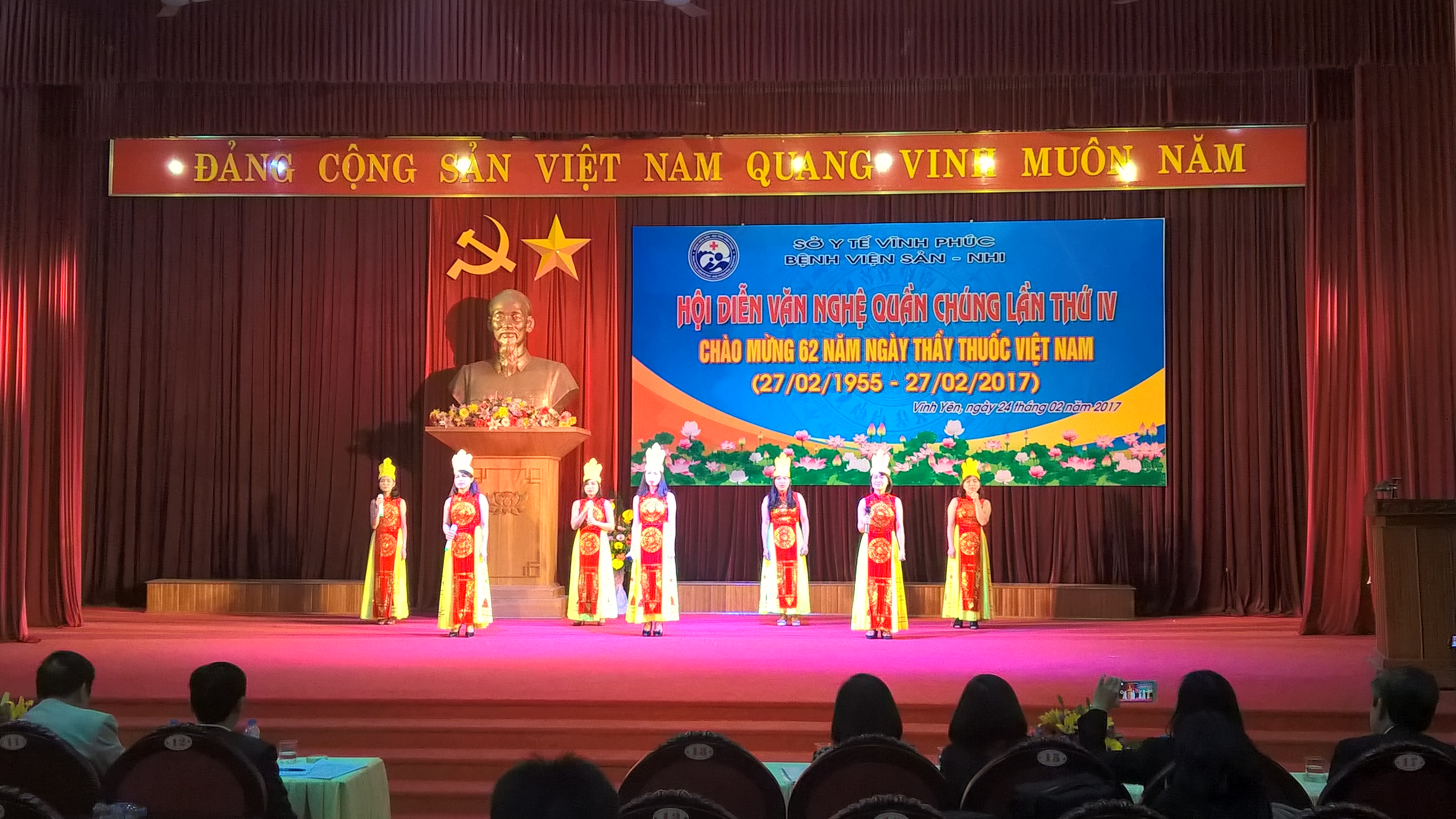 Bệnh viện Sản – Nhi Vĩnh Phúc tổ chức Hội diễn Văn nghệ quần chúng lần thứ IV năm 2017 chào mừng 62 năm ngày Thầy thuốc Việt Nam 27/2