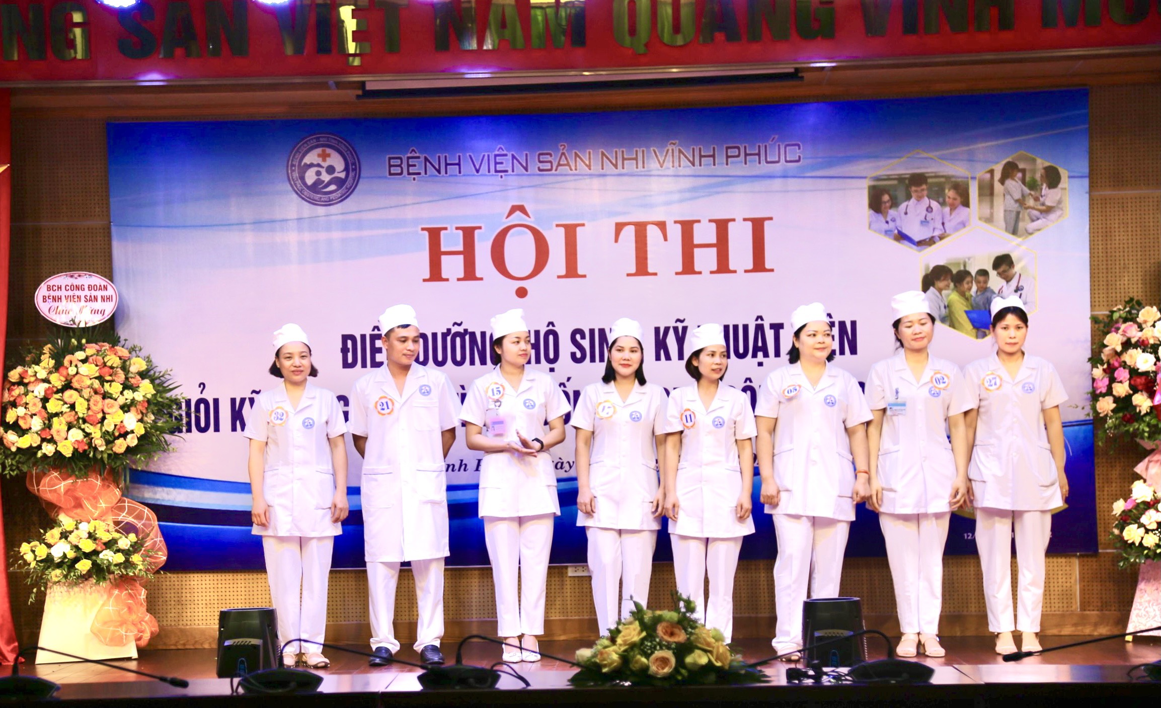 HỘI THI ĐIỀU DƯỠNG, HỘ SINH, KỸ THUẬT VIÊN GIỎI KỸ NĂNG XỬ LÝ TÌNH HUỐNG TRONG CÔNG VIỆC HÀNG NGÀY”.