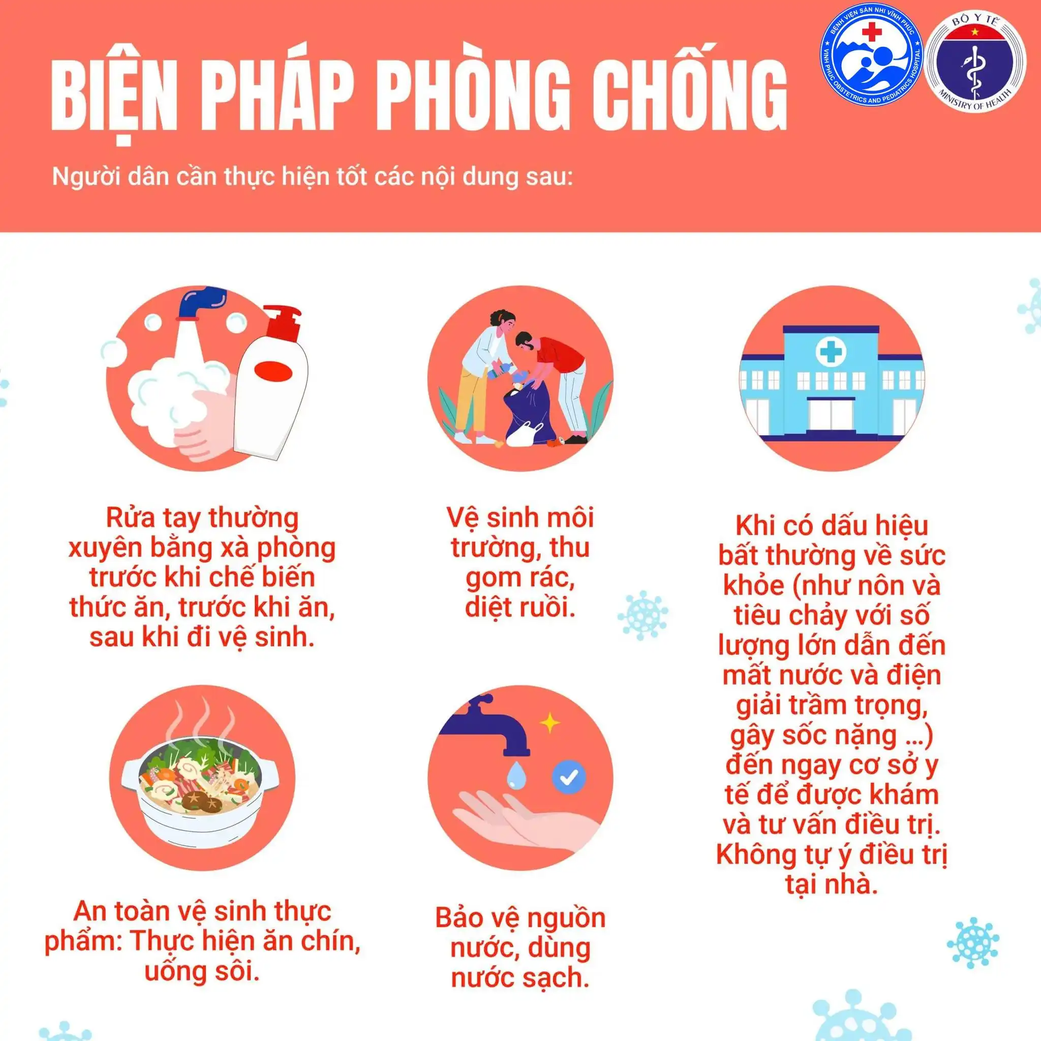 Chủ động phòng, chống bệnh tả - Bảo vệ sức khỏe cộng đồng. 3 Biện pháp phòng chống