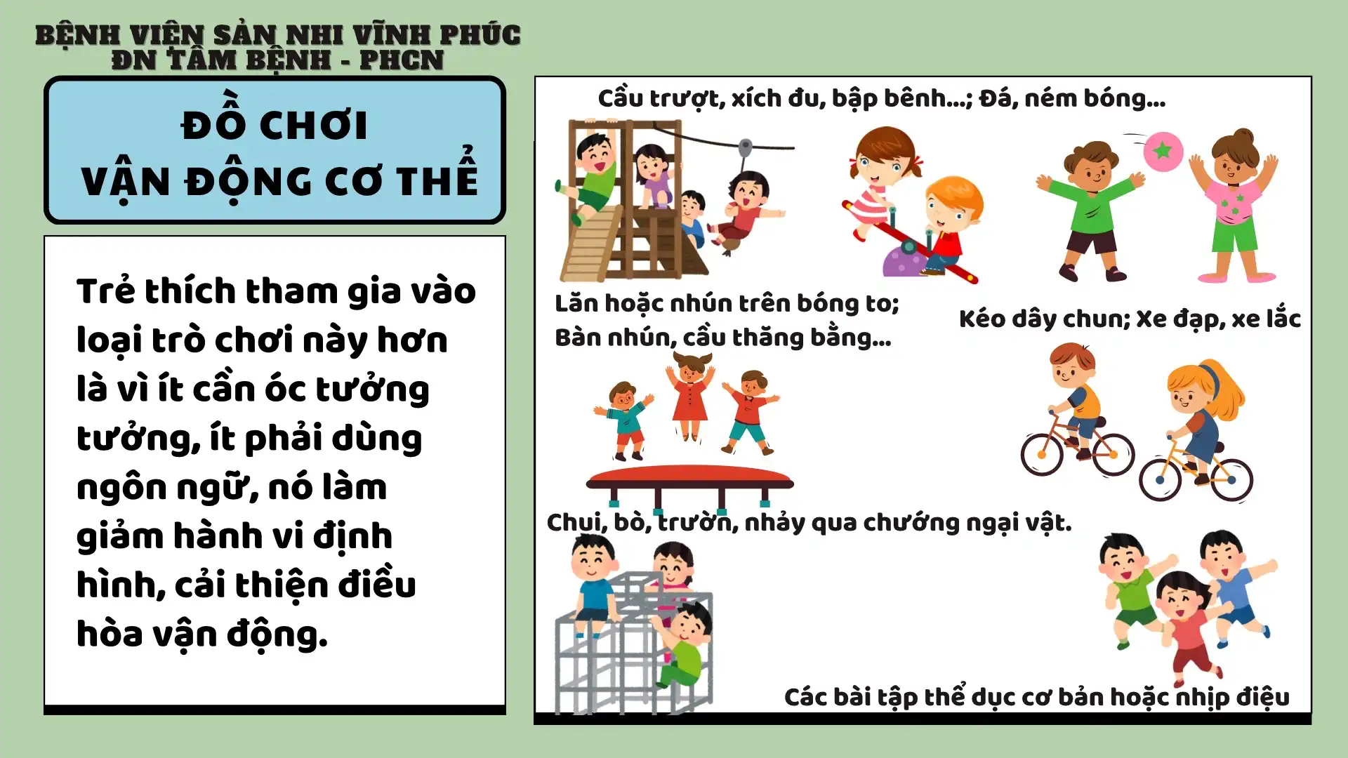 Chơi để học - Đồ chơi giúp trẻ tự kỷ phát triển toàn diện. 7 Đồ chơi vận động cơ thể