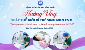 Hưởng ứng ngày thế giới vì trẻ sinh non
