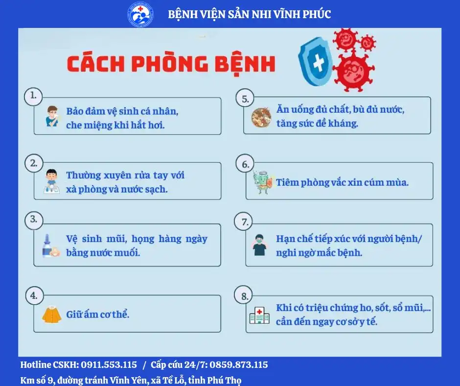 Nhận biết sớm cúm A - 08 biện pháp dự phòng hiệu quả 3 Một số biện pháp phòng bệnh
