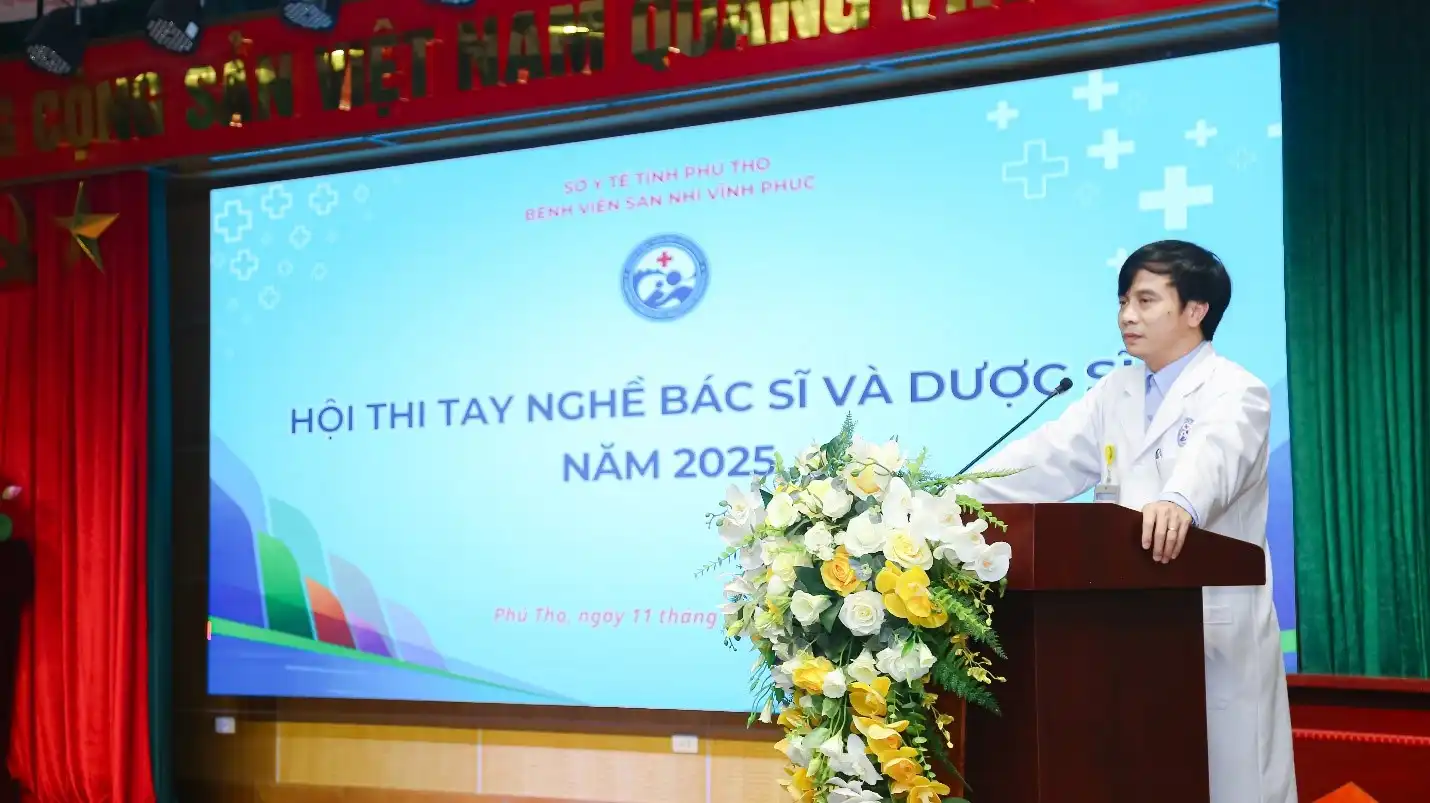 BSCKII. Tô Quang Hưng – Giám đốc Bệnh viện - Phát biểu khai mạc Hội thi.