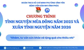 Chương trình tình nguyện mùa đông năm 2025 và xuân 2026 Khám tư vấn sức khỏe tặng quà cho thiếu nhi.