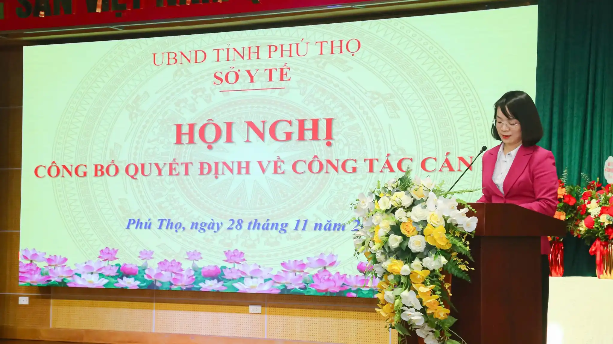 Đồng chí Nguyễn Thị Bạch Yến - Phó trưởng phòng Tổ chức cán bộ Sở y tế tỉnh Phú Thọ