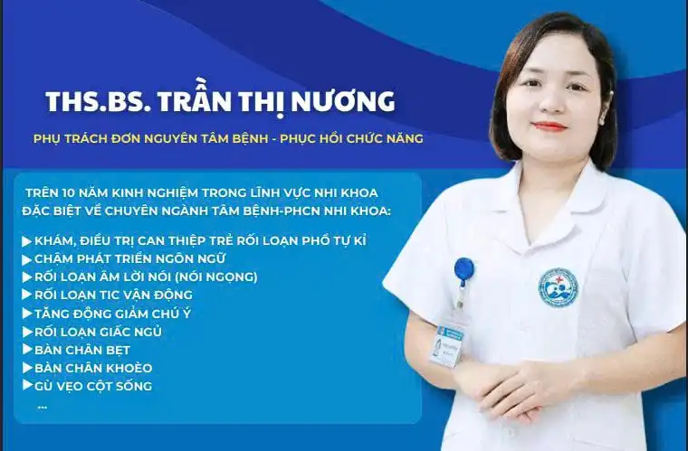 Ths.BS. Trần Thị Nương - Phụ trách Đơn nguyên Tâm bệnh - Phục hồi chức năng