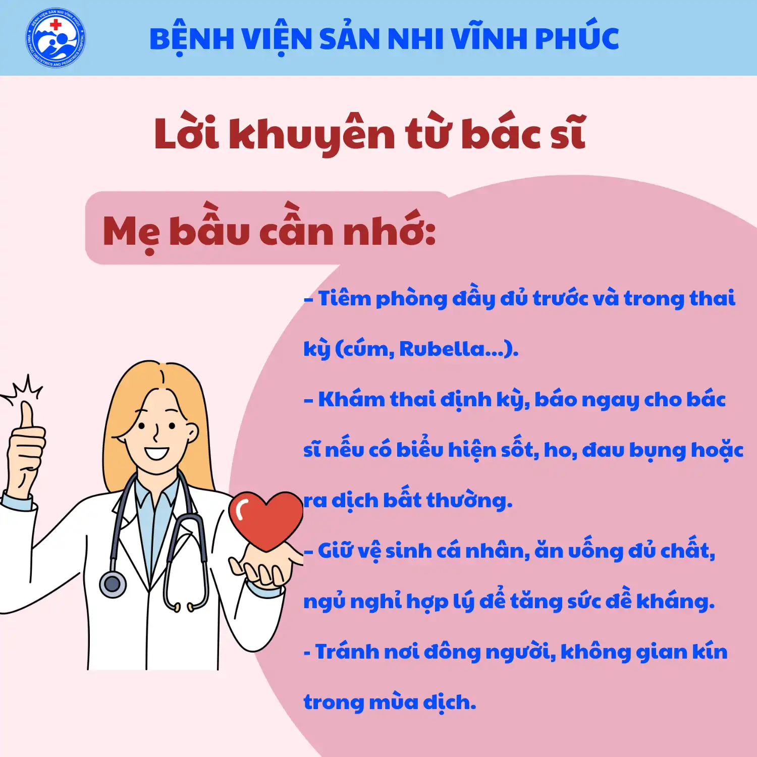 Sốt khi mang thai - Dấu hiệu không thể bỏ qua 2 Phòng ngừa sốt khi mang thai