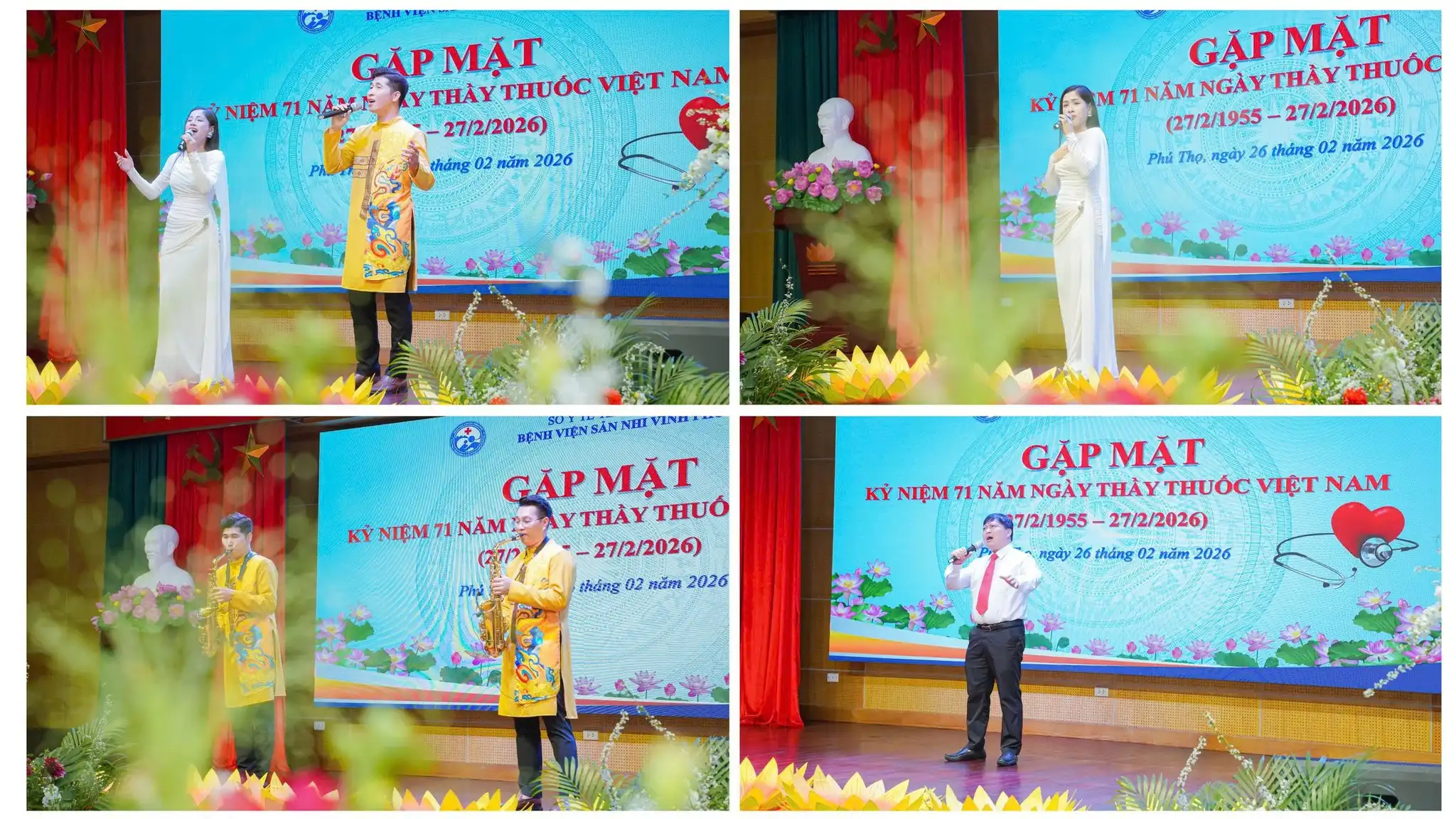 Bệnh viện Sản Nhi Vĩnh Phúc long trọng tổ chức gặp mặt kỷ niệm 71 năm Ngày Thầy thuốc Việt Nam (27/2/1955 – 27/2/2026) 10 Chuong trinh van nghe 1