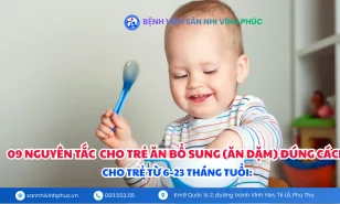 9 nguyên tắc quan trọng khi cho trẻ ăn bổ sung – Ăn dặm đúng cách – Hướng dẫn dinh dưỡng cho trẻ  6 – 23 tháng tuổi