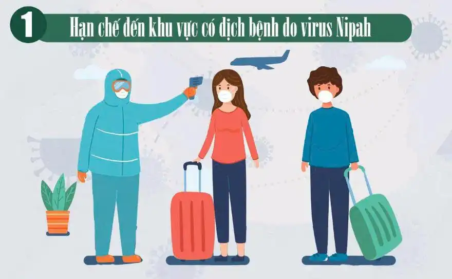 Khuyến cáo phòng chống dịch bệnh do vi rút Nipah 2026 - Bộ Y tế 2 1. Hạn chế đến khu vực có dịch