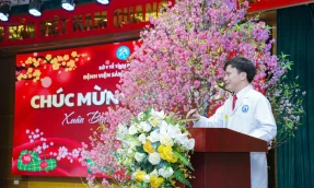 BSCKII. Tô Quang Hưng - Giám đốc Bệnh viện phát biểu Chúc mừng năm mới Xuân Bính Ngọ 2026.