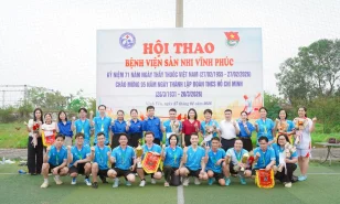 Bế mạc Hội thao Bệnh viện Sản Nhi Vĩnh Phúc 2026 – Lan tỏa tinh thần đoàn kết và sức trẻ ngành y