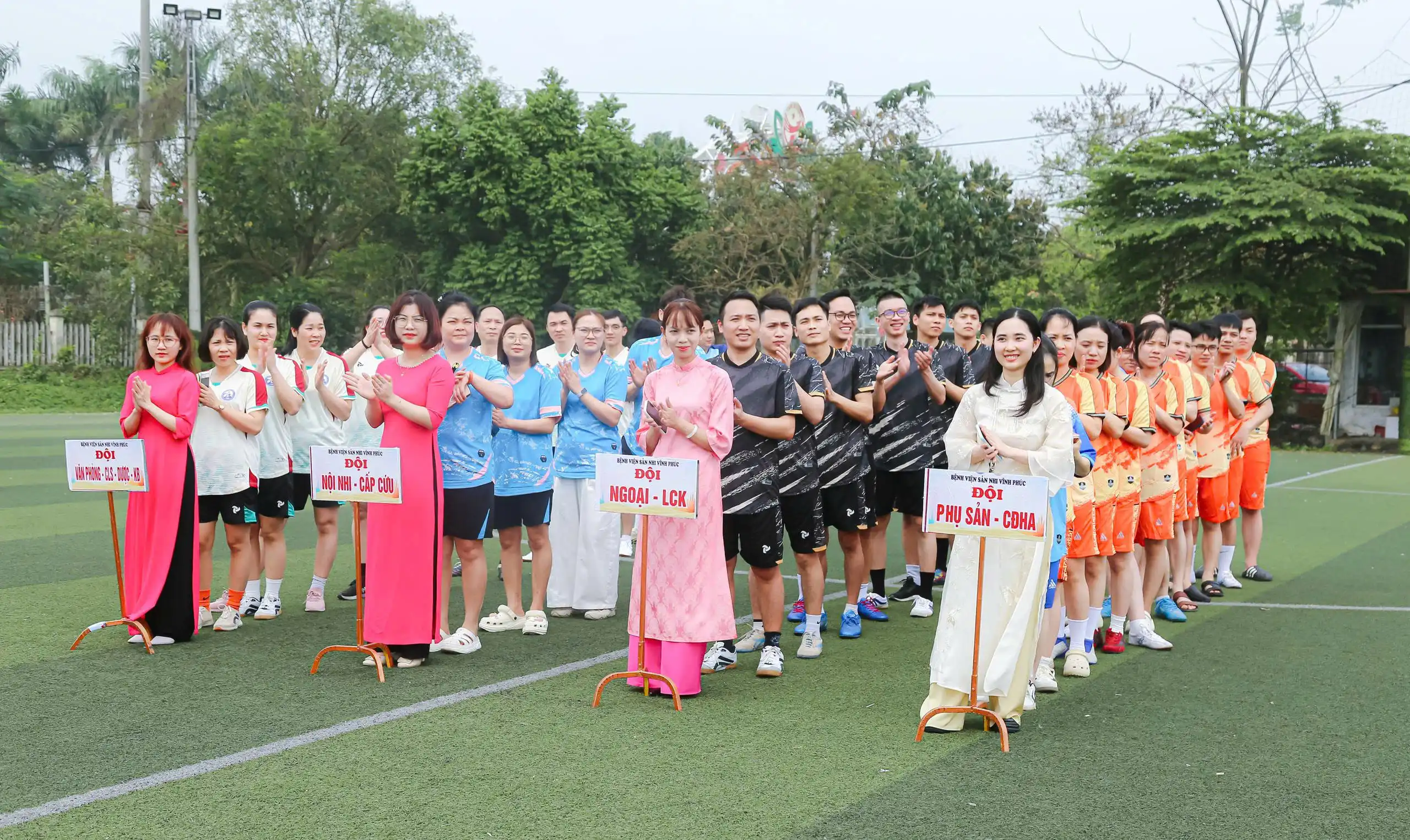 Khai mạc Hội thao Bệnh viện Sản Nhi Vĩnh Phúc 2026 3 4 đội thi