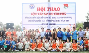 Khai mạc Hội thao Bệnh viện Sản Nhi Vĩnh Phúc 2026