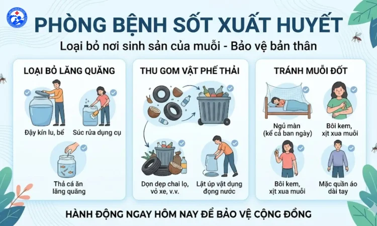 Chủ động phòng chống sốt xuất huyết Những việc nhỏ giúp bảo vệ cả gia đình