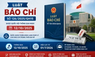 Luật Báo chí năm 2025 chính thức có hiệu lực từ 01/7/2026: Nhiều điểm mới quan trọng trong hoạt động báo chí và truyền thông số