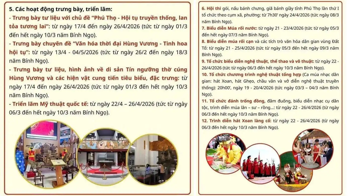 Du lịch Đất Tổ 2026 – Hành trình về cội nguồn tại Lễ hội Đền Hùng 2 Trung bay trien lam